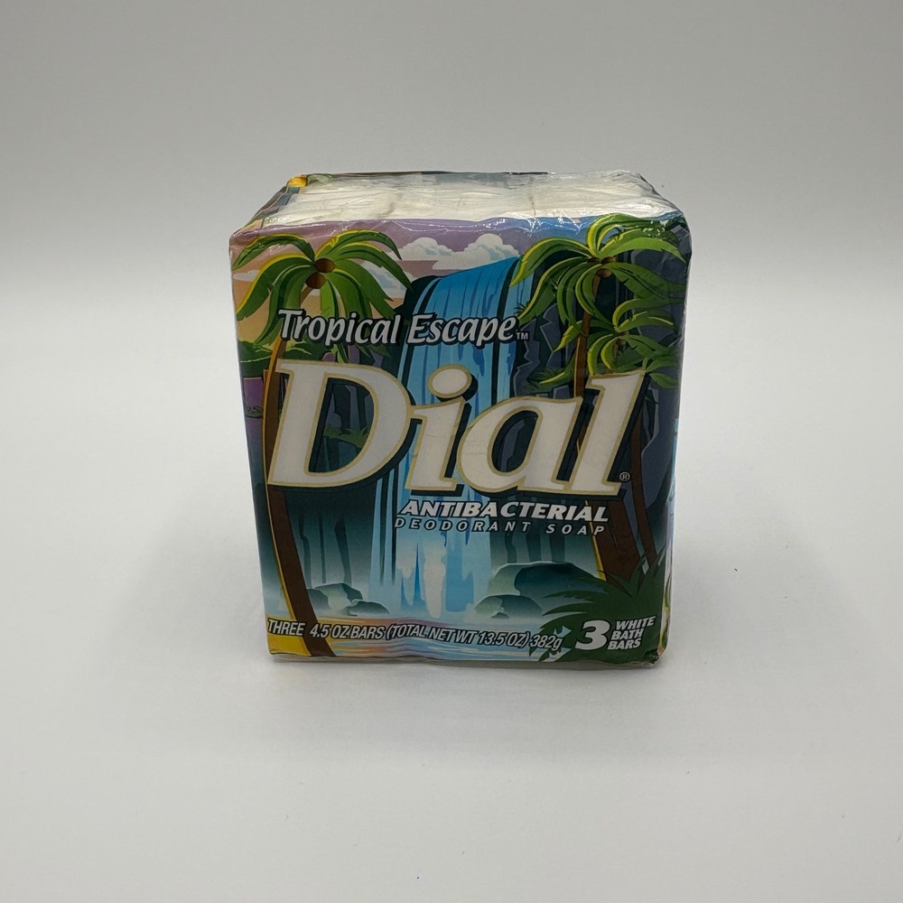 Dial Bar Soap Tropical‎ Escape Antibacterial Old Stock NEW 13.5oz NOS Sealed